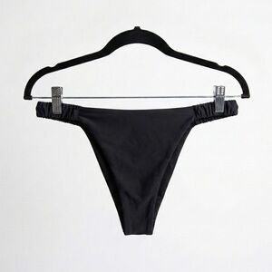 Zazi Swim Black Cheeky Bikini Bottoms | Size M | Recycled Italian Fabric
